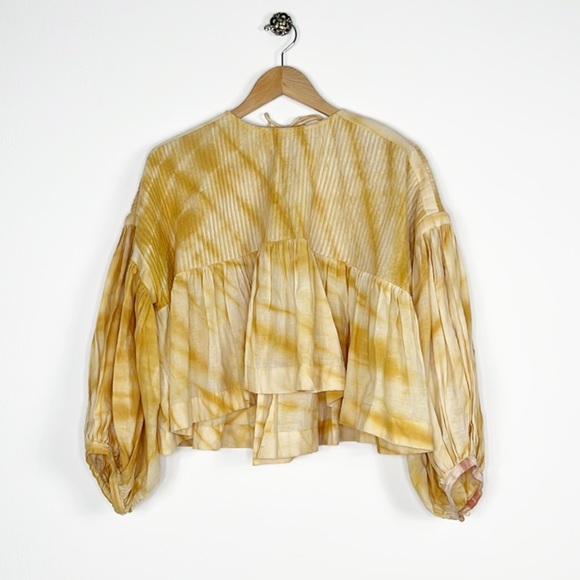 Story mfg. Mon Tie Dye Tie Back Top - Picture 3 of 16